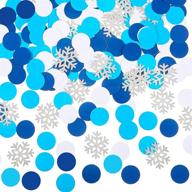 snowflake confetti christmas birthday decoration logo