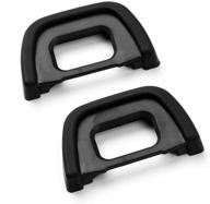 📷 2 pack dk-23 eyecup replacement eyepiece for nikon d7100 d7200 d300 d300s - eyecup sedremm camera for improved visualization logo