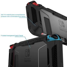 img 1 attached to Защитный совместимый с док-станцией Nintendo Ударопоглощающий против царапин