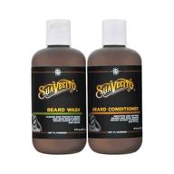 suavecito beard care set: premium beard wash kit for men (8 oz. each) logo