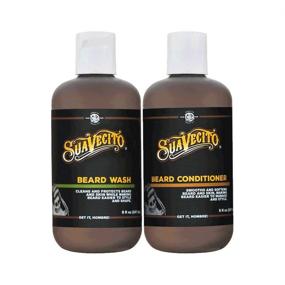 img 1 attached to Suavecito Beard Care Set: Premium Beard Wash Kit for Men (8 oz. each)