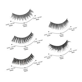 img 2 attached to NYCAAR 50 Pairs of False Eyelashes - Natural, Soft, and Comfortable Fake Lashes Pack in 5 Styles (Includes 10 Pairs Each)