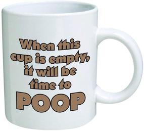 img 1 attached to 🤣 Hilarious Funny Mug: When this Cup's Empty, It's Poop Time! | 11oz Coffee Mugs for Sarcasm Lovers & Inspirational Gifts