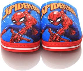 img 3 attached to 🕷️ Marvel Spider-Man Plush Slippers – Blue: Perfect Comfort for Boys, Toddlers, and Kids