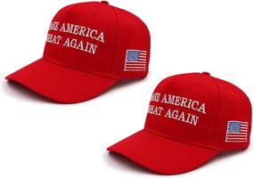 img 4 attached to 🧢 Men and Women's Adjustable CHUNG USA MAGA Cap: Making America Great Again - Trump 2024