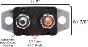 img 1 attached to 🔌 Fastronix 30A 12V Type 1 Automatic Reset Circuit Breaker with Cover 2 Pack: Reliable Overcurrent Protection for 12V Systems