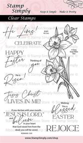 img 3 attached to Stamp Simply Christian Religious Daffodil