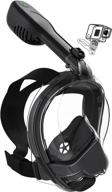 🎥 orsen electric full face snorkel mask - world's first co₂ standard snorkel mask | sgs approved | anti-fog & anti-leak | snorkeling gear for adults & kids with camera mount logo