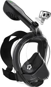 img 4 attached to 🎥 Orsen Electric Full Face Snorkel Mask - World's First CO₂ Standard Snorkel Mask | SGS Approved | Anti-Fog & Anti-Leak | Snorkeling Gear for Adults & Kids with Camera Mount