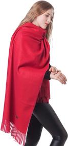 img 1 attached to 🧣 Premium Cashmere Wool Scarf for Women - The Perfect Gift Box: Large Pashminas Shawl and Wrap, Warm Stole Blanket 78"x 28