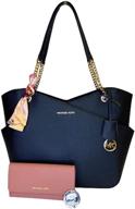 authentic michael michael kors shoulder signature handbags & wallets: explore chic totes for women! logo