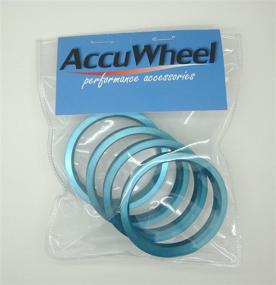 img 1 attached to AccuWheel ACHR73-5615M Хаб-центрические кольца (73,00 мм наружный диаметр до 56,15 мм внутренний диаметр) - набор из 4 алюминиевых хаб-колец.