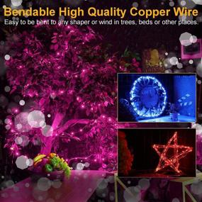 img 1 attached to 🌟 VOOKRY 8 Pack 10ft 30 LED Battery Operated Fairy Lights Mini Copper Wire Firefly String Lights for Bedroom Indoor Outdoor Wedding Mason Jar Dorm Decor DIY Costume (Multicolor) - Enhanced SEO