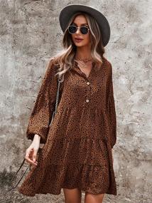 img 1 attached to 🐆 Stylish Leopard Print Vacation Dresses for Women from MOPOOGOSS Fashion