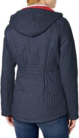 img 2 attached to Tommy Hilfiger Quilted Packable Crimson Women's Clothing