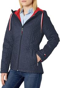 img 3 attached to Tommy Hilfiger Quilted Packable Crimson Women's Clothing