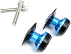 img 2 attached to MC MOTOPARTS Twall 8MM CNC Swingarm Spools Compatible With CBR600RR ABS 2012-2017 12 13 14 15 16 17 (Blue)