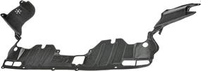 img 1 attached to 🚗 Dorman 926-311 Front Engine Splash Shield: Premium Black Automotive Part for Optimal Protection