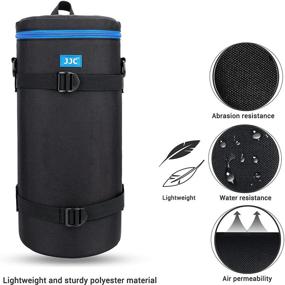 img 3 attached to Camera Lens Pouch Case for Sony FE 200-600mm f/5.6-6.3 G OSS Super Telephoto Zoom Lens - Reversed Lens Hood & Teleconverter Included - Zipper Polyester Protective Bag - Interior Size 5.51X14.57”