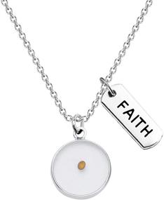 img 4 attached to 🌼 BNQL Mustard Seed Jewelry Set: A Testament of Faith and Inspiration