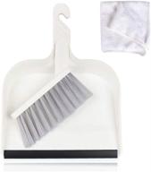 dustpan and brush set - kmeivol mini broom and dustpan, portable and versatile for household cleaning, flooring, corners, keyboards, sofas, pet hair, and more logo