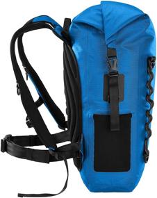 img 2 attached to 🎒 Skog Å Kust BackSåk Pro: 35L Waterproof Floating Backpack with Airtight Zippered Pocket - Blue