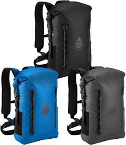 img 3 attached to 🎒 Skog Å Kust BackSåk Pro: 35L Waterproof Floating Backpack with Airtight Zippered Pocket - Blue