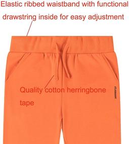 img 2 attached to ATLANHAWK Brushed Inside Sweatpants Drawstring Boys' Clothing