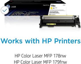 img 3 attached to 🖨️ Картридж с желтым тонером HP 116A W2062A: высококачественное решение для печати