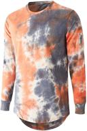 tie-dyed hipster curve shirt - large men's clothing shirts logo