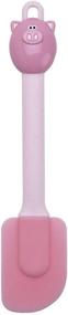 img 1 attached to 🍳 Joie Piggy Wiggy 7802 Spatula - Heat-Resistant Nonstick Silicone Baking Tool, 9.75-Inches, Pink