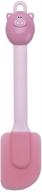 🍳 joie piggy wiggy 7802 spatula - heat-resistant nonstick silicone baking tool, 9.75-inches, pink logo