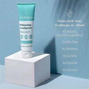 img 1 attached to 🦷 Wellnesse Whitening Toothpaste: Natural Fresh Mint Toothpaste for Clean Teeth, Soothed Gums, and Fresh Breath