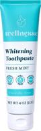 🦷 wellnesse whitening toothpaste: natural fresh mint toothpaste for clean teeth, soothed gums, and fresh breath logo