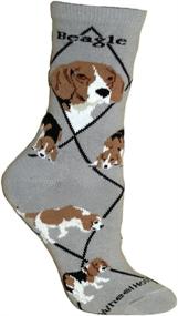 img 1 attached to 🧦 Wheel House Designs Beagle Women's Argyle Socks (Size 6-8.5): Stylish and Comfortable Footwear for Beagle Enthusiasts