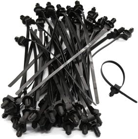 img 4 attached to Locking Resistant Assortment Indoor Tying Black