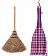 natural broomstick traditional cleaning supplies logo
