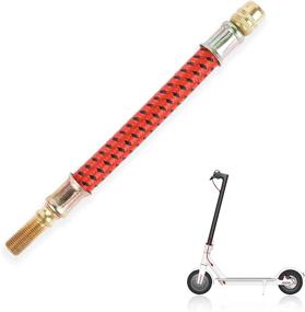 img 4 attached to 🛴 TOMALL Pump Extension Hose - Extended Air Inflator Tube with Inflatable Mouth for M365 Electric Scooter: Soft Tube for Convenient Inflation