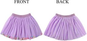 img 2 attached to DaniChins Girls Layered Princess Purple Girls' Clothing and Skirts & Skorts