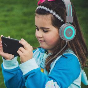 img 3 attached to 🎧 Full-Featured NIVAVA K8 Kids Headphones: Lightweight Wired Foldable Stereo On Ear Headset for Children, Boys, Girls, and Teens - Ideal for Cellphones, Computers, MP3/4, Kindle, Airplane, School (Dark Gray)