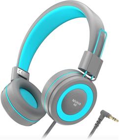 img 4 attached to 🎧 Full-Featured NIVAVA K8 Kids Headphones: Lightweight Wired Foldable Stereo On Ear Headset for Children, Boys, Girls, and Teens - Ideal for Cellphones, Computers, MP3/4, Kindle, Airplane, School (Dark Gray)
