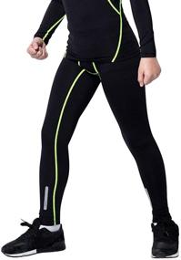 img 4 attached to TERODACO Compression Leggings Soccer Basketball