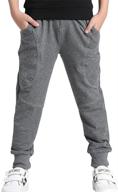 👖 rysly cotton sweatpants: the perfect boys' casual tapered clothing and pants logo