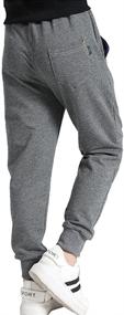 img 3 attached to 👖 Rysly Cotton Sweatpants: The Perfect Boys' Casual Tapered Clothing and Pants