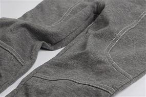 img 1 attached to 👖 Rysly Cotton Sweatpants: The Perfect Boys' Casual Tapered Clothing and Pants