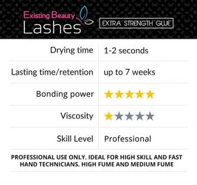 img 3 attached to 💪 Professional Grade Eyelash Extension Glue - Extra Strong Black Lash Glue for Long-lasting Extensions by Existing Beauty Lashes