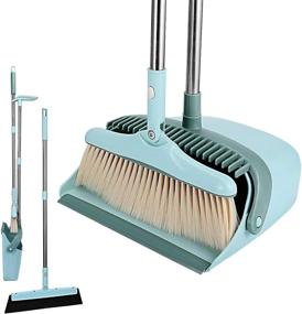 img 4 attached to 🧹 Holulo 3-in-1 Broom, Dustpan, and Squeegees Set – Ideal for Efficient Cleaning of Rooms, Offices, Lobbies, and Porches – Versatile Cleaning Tool Unity