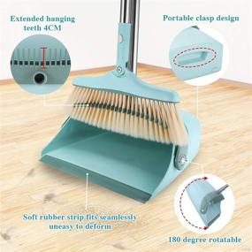 img 3 attached to 🧹 Holulo 3-in-1 Broom, Dustpan, and Squeegees Set – Ideal for Efficient Cleaning of Rooms, Offices, Lobbies, and Porches – Versatile Cleaning Tool Unity