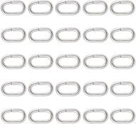 🔗 pandahall 200pcs iron oval open jump rings: ideal findings for bracelets & necklaces, 11x6mm logo