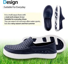 img 1 attached to VALTEK Lightweight Watershoes Swimming Men_Navy_M9 5_W10 5